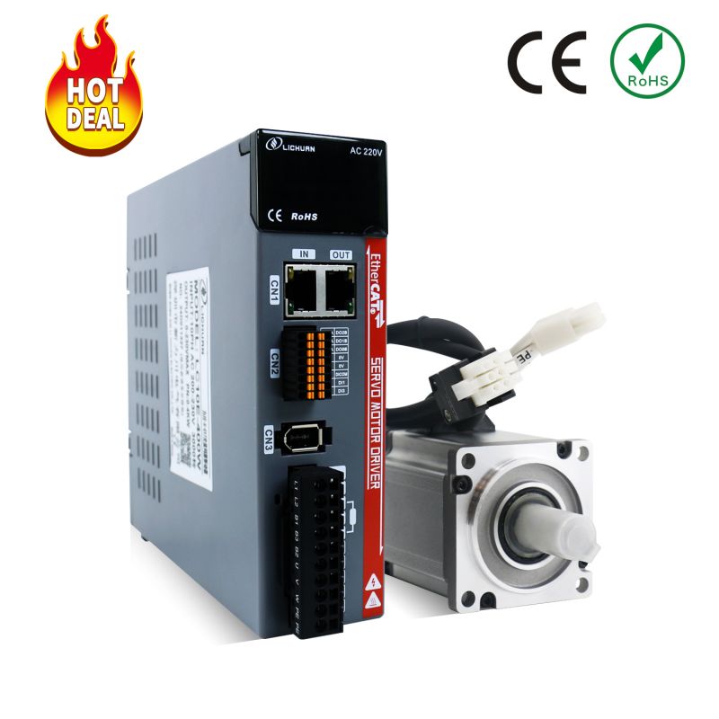 Ethercat AC เซอร์โวมอเตอร์ 400W 3000rpm 1.27nm A Kit